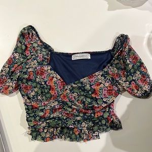 UO floral crop top